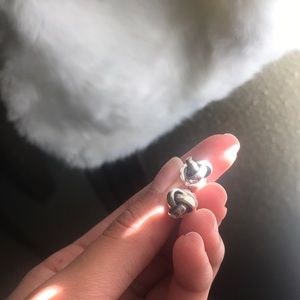 james avery woven knot ear posts